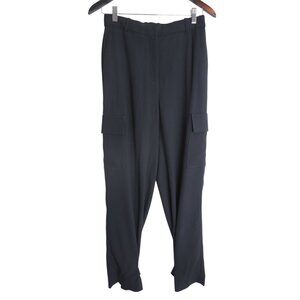 Aritzia Babaton Refined Cargo High-waisted Crepe Black Pants Size 4